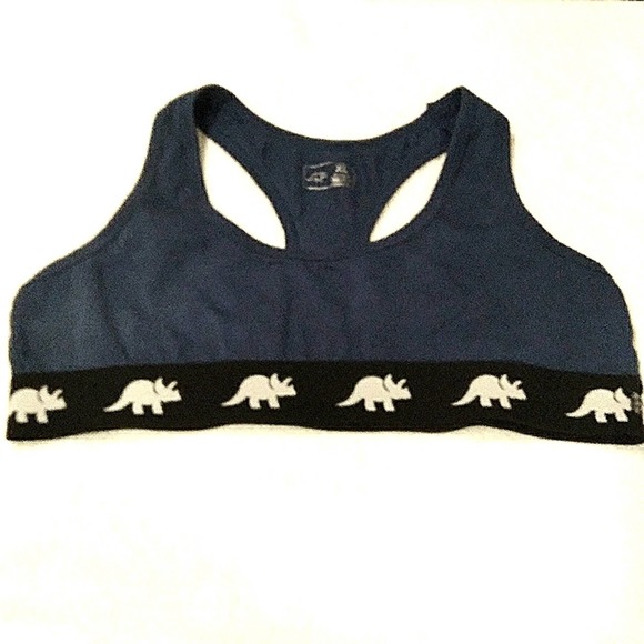 fanjoy Other - FANJOY navy blue triceratops sports bra SZ XL
